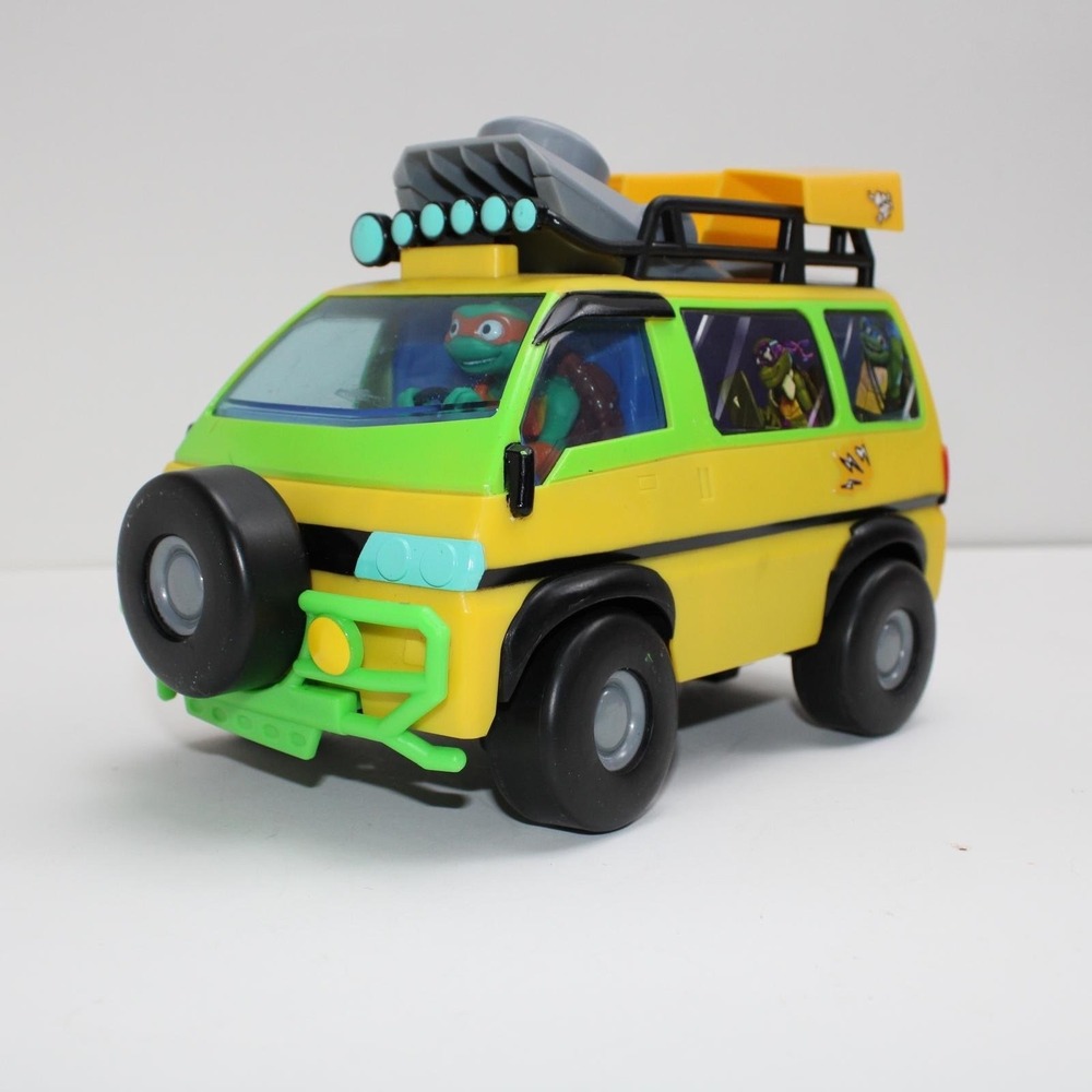 Teenage Mutant Ninja Turtles Pizza Time Van Toy Vehicle Nickelodeon no remote